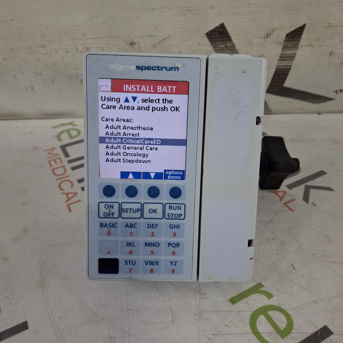 Baxter Baxter Sigma Spectrum 8.01.00 w/o Battery Infusion Pump Infusion Pump reLink Medical