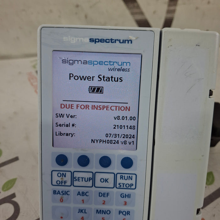 Baxter Baxter Sigma Spectrum 8.01.00 w/o Battery Infusion Pump Infusion Pump reLink Medical