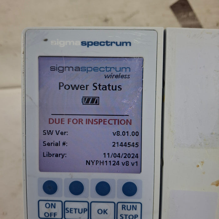 Baxter Baxter Sigma Spectrum 8.01.00 w/o Battery Infusion Pump Infusion Pump reLink Medical