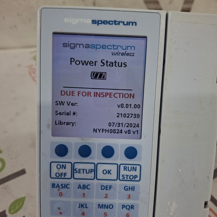 Baxter Baxter Sigma Spectrum 8.01.00 w/o Battery Infusion Pump Infusion Pump reLink Medical