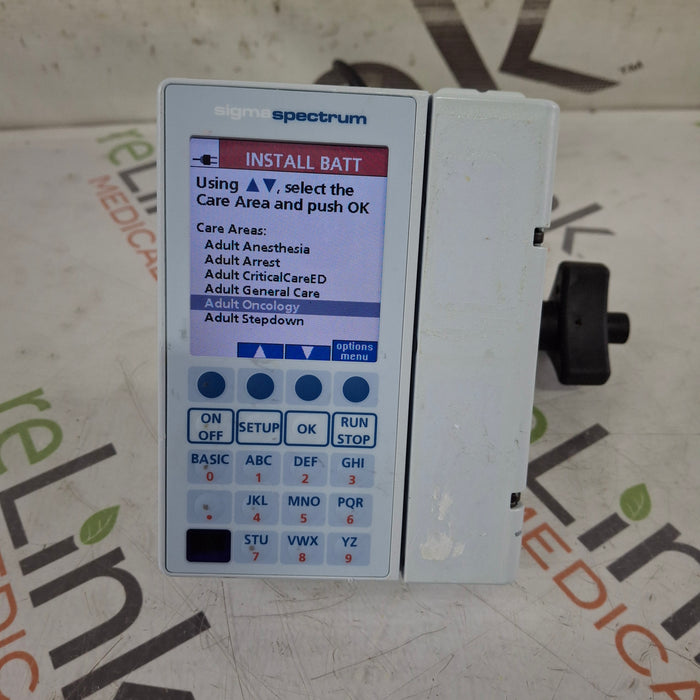 Baxter Baxter Sigma Spectrum 8.01.00 w/o Battery Infusion Pump Infusion Pump reLink Medical