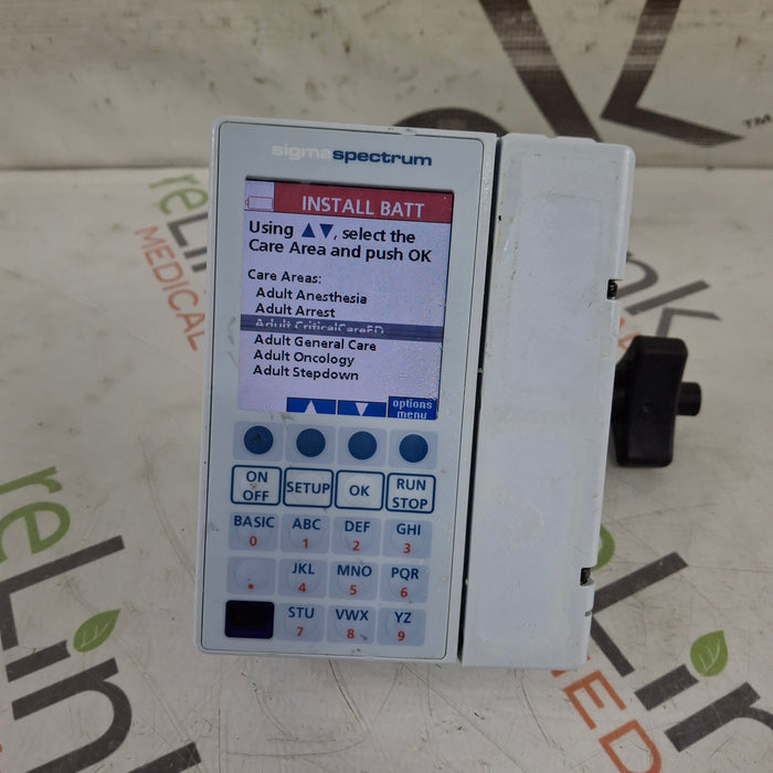 Baxter Sigma Spectrum 8.01.00 w/o Battery Infusion Pump