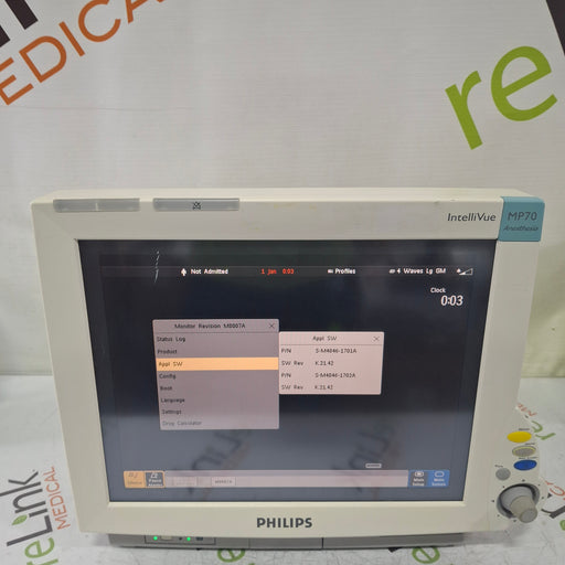 Philips Philips IntelliVue MP70 - Anesthesia Patient Monitor Patient Monitors reLink Medical