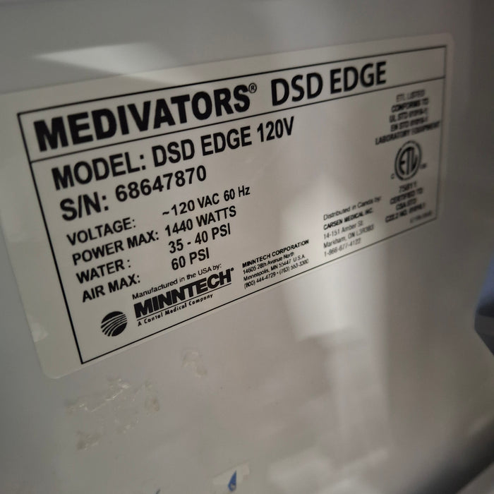 Medivators Medivators DSD Edge Endoscope Reprocessor Sterilizers & Autoclaves reLink Medical