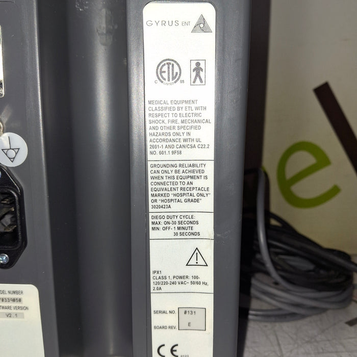 Gyrus Acmi, Inc. Gyrus Acmi, Inc. Diego Power Console Surgical Power Instruments reLink Medical