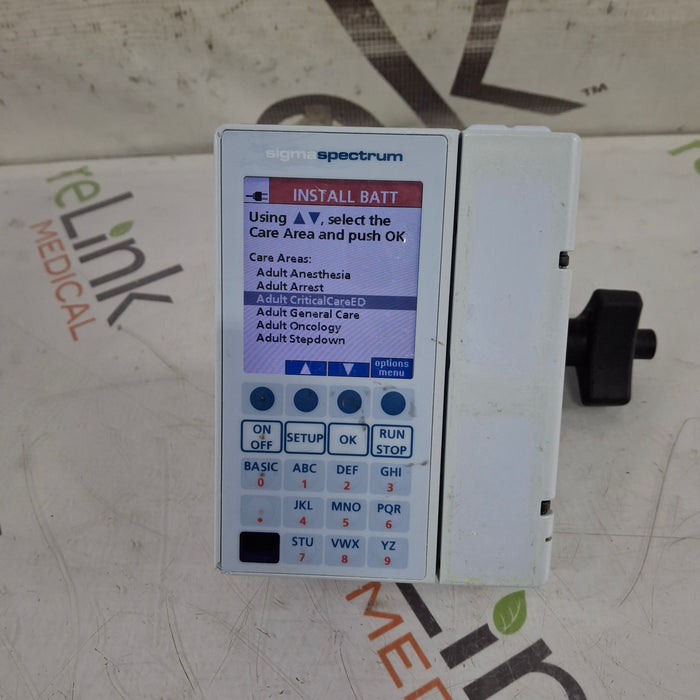 Baxter Baxter Sigma Spectrum 8.01.00 w/o Battery Infusion Pump Infusion Pump reLink Medical