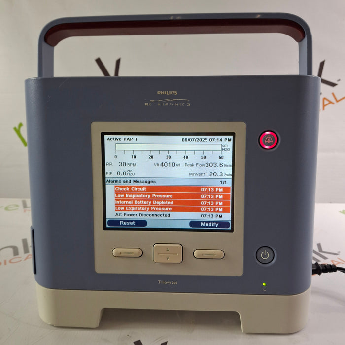 Respironics Trilogy 202 Ventilator