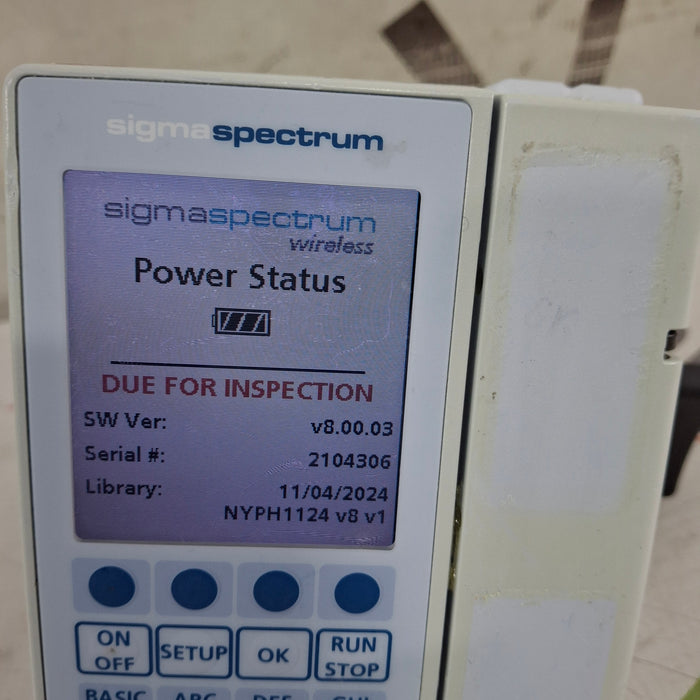 Baxter Baxter Sigma Spectrum 8.00.03 w/o Battery Infusion Pump Infusion Pump reLink Medical