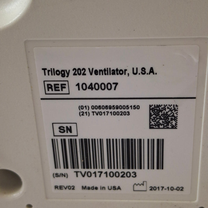 Respironics Respironics Trilogy 202 Ventilator Respiratory reLink Medical