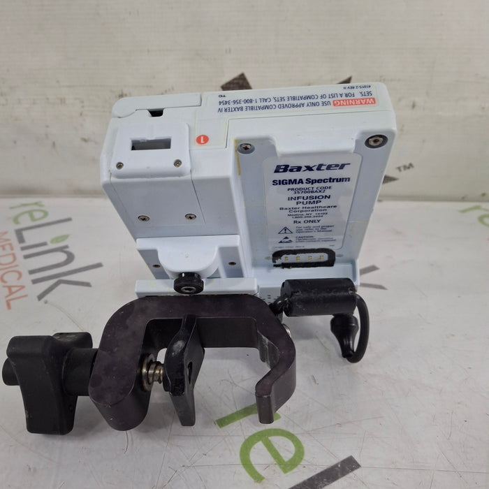 Baxter Baxter Sigma Spectrum 8.01.00 w/o Battery Infusion Pump Infusion Pump reLink Medical