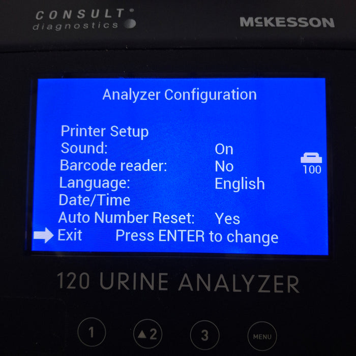 McKesson Consult 120 Urine Analyzer