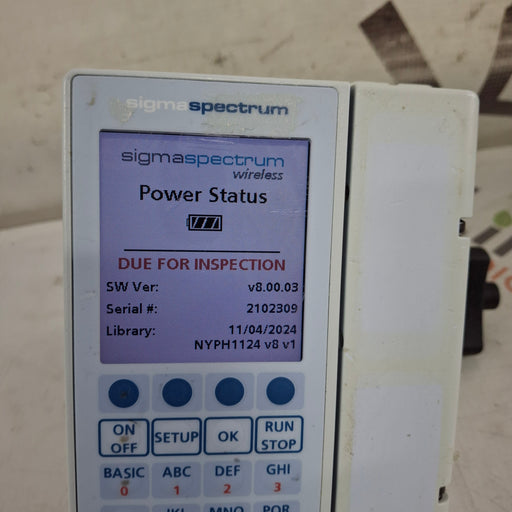 Baxter Baxter Sigma Spectrum 8.00.03 w/o Battery Infusion Pump Infusion Pump reLink Medical