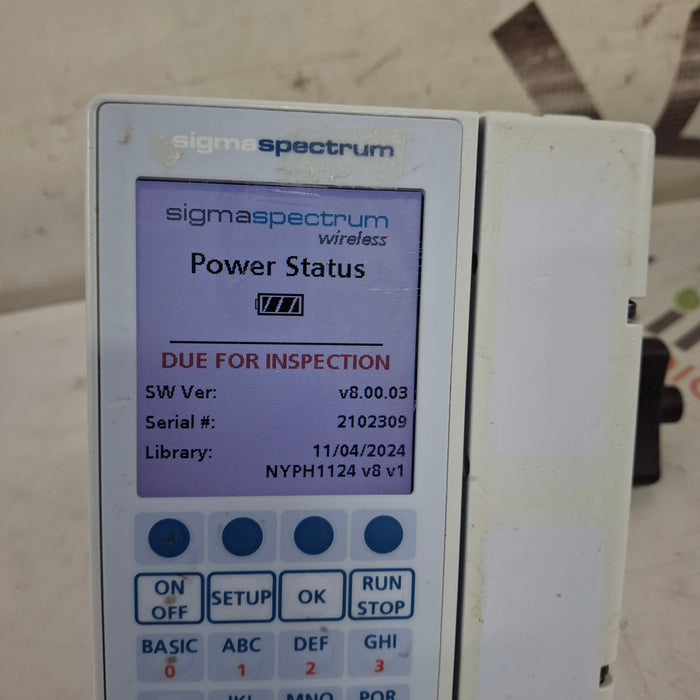 Baxter Baxter Sigma Spectrum 8.00.03 w/o Battery Infusion Pump Infusion Pump reLink Medical