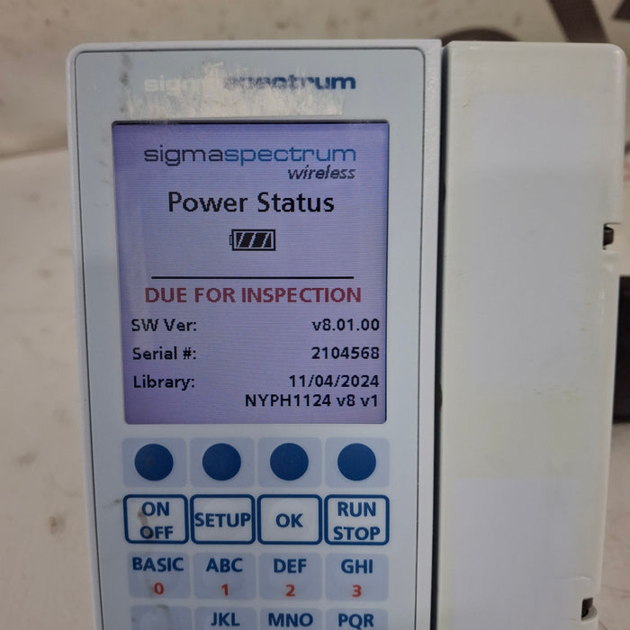Baxter Baxter Sigma Spectrum 8.01.00 w/o Battery Infusion Pump Infusion Pump reLink Medical