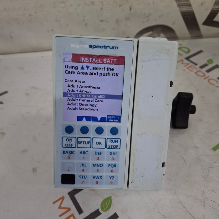 Baxter Sigma Spectrum 8.00.05 w/o Battery Infusion Pump