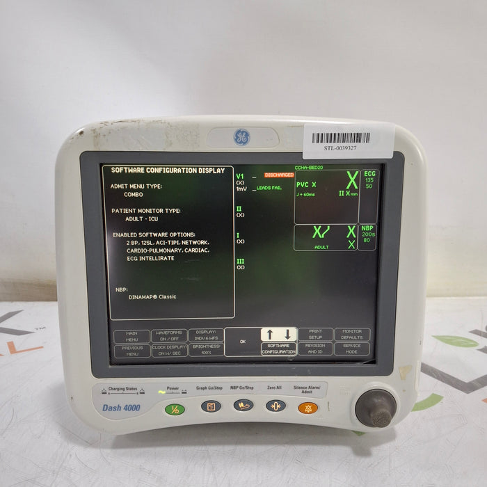 GE Healthcare Dash 4000 - GE/Nellcor SpO2 Patient Monitor