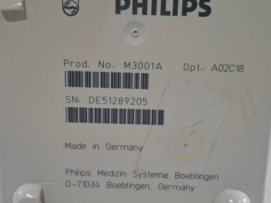 Philips Philips M3001A-A02C18 OxiMax SpO2, NIBP, 12 lead ECG, Temp, IBP MMS Module Patient Monitors reLink Medical