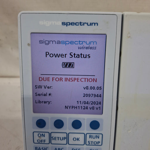 Baxter Baxter Sigma Spectrum 8.00.05 w/o Battery Infusion Pump Infusion Pump reLink Medical