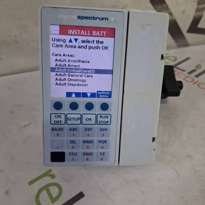 Baxter Baxter Sigma Spectrum 8.00.05 w/o Battery Infusion Pump Infusion Pump reLink Medical