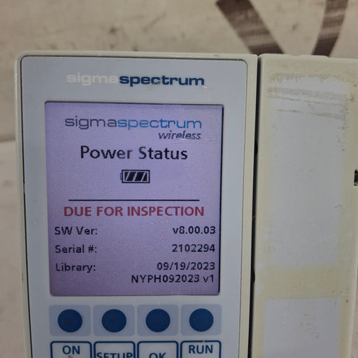 Baxter Baxter Sigma Spectrum 8.00.03 w/o Battery Infusion Pump Infusion Pump reLink Medical
