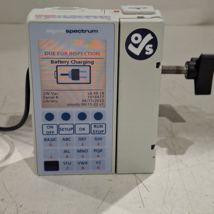 Baxter Baxter Sigma Spectrum 6.05.14 without Battery Infusion Pump Infusion Pump reLink Medical
