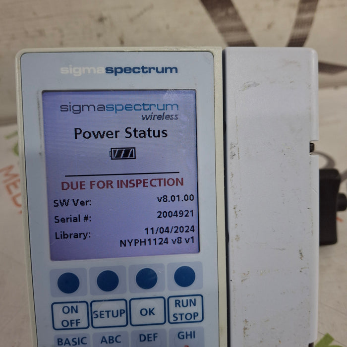Baxter Baxter Sigma Spectrum 8.01.00 w/o Battery Infusion Pump Infusion Pump reLink Medical