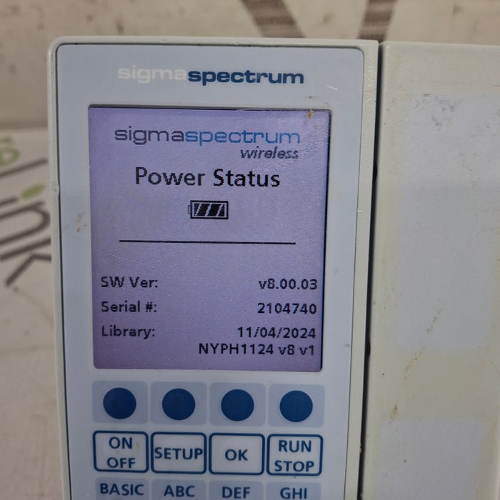 Baxter Baxter Sigma Spectrum 8.00.03 w/o Battery Infusion Pump Infusion Pump reLink Medical