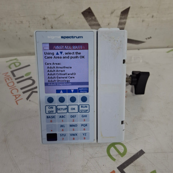 Baxter Baxter Sigma Spectrum 8.00.04 w/o Battery Infusion Pump Infusion Pump reLink Medical