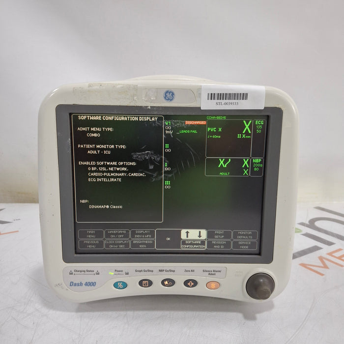 GE Healthcare Dash 4000 - GE/Nellcor SpO2 Patient Monitor