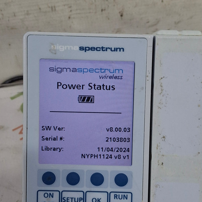 Baxter Sigma Spectrum 8.00.03 w/o Battery Infusion Pump
