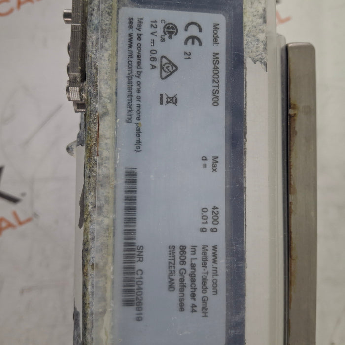 Mettler-Toledo, Inc. Mettler-Toledo, Inc. MS4002TS/00 Precision Balance Scale Research Lab reLink Medical