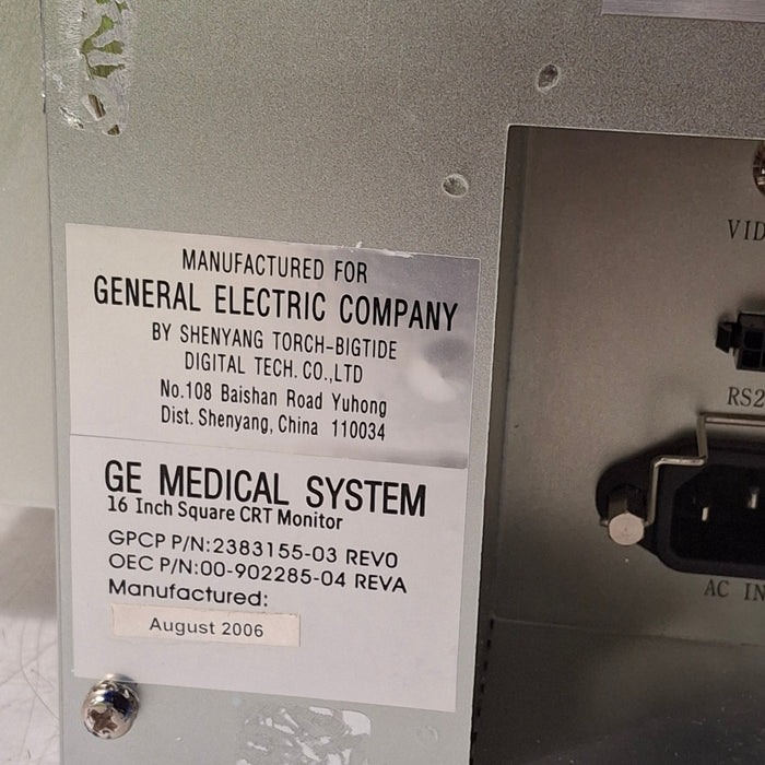 GE Healthcare 2383155-03 CRT Monitor