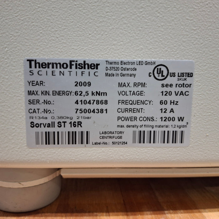 Sorvall ST16R Bench Top Refrigerated Centrifuge