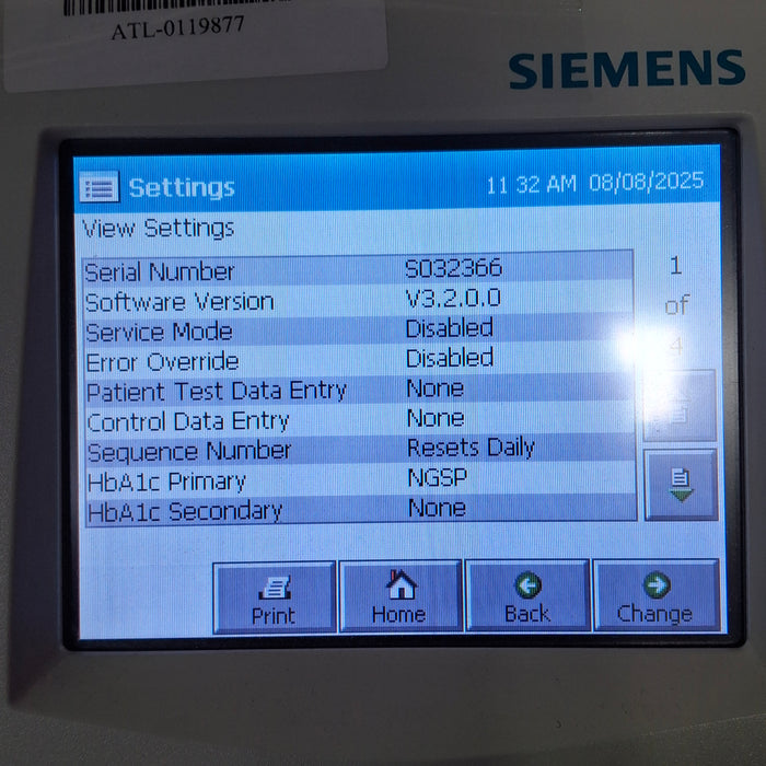 Siemens DCA Vantage Analyzer