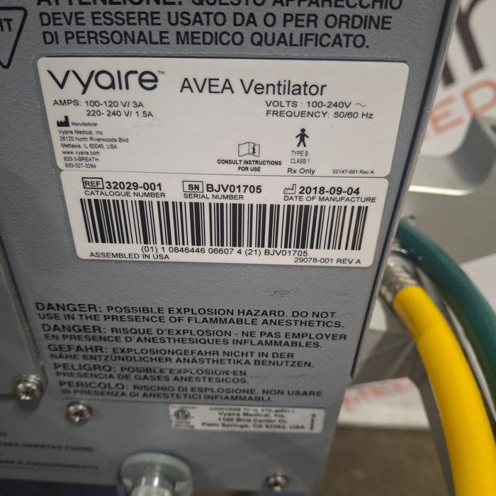 CareFusion CareFusion Avea Ventilator Respiratory reLink Medical