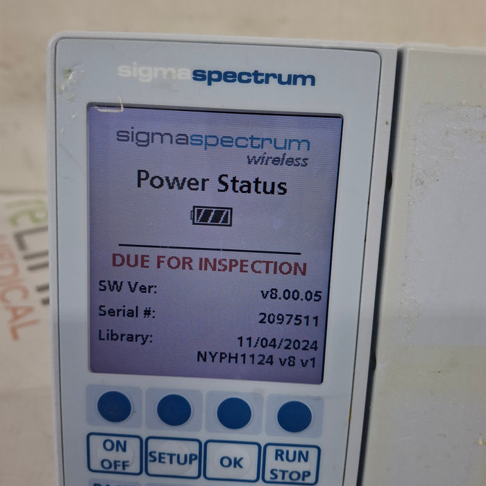 Baxter Baxter Sigma Spectrum 8.00.05 w/o Battery Infusion Pump Infusion Pump reLink Medical