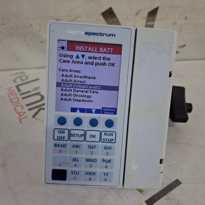 Baxter Baxter Sigma Spectrum 8.00.05 w/o Battery Infusion Pump Infusion Pump reLink Medical