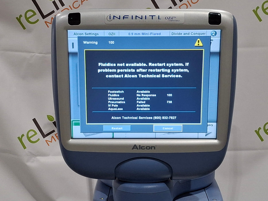 Alcon Laboratories Inc Alcon Laboratories Inc Infiniti w/ Ozil Phacoemulsifier Ophthalmology reLink Medical