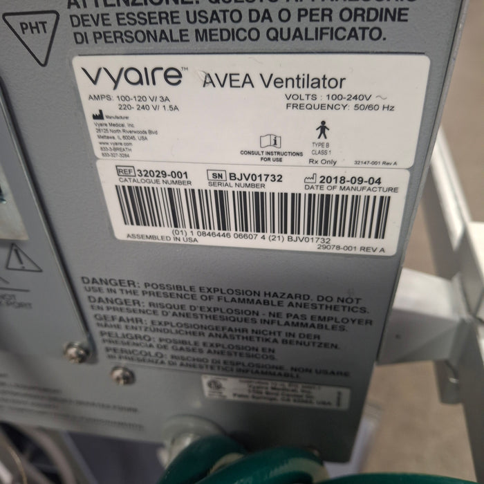 CareFusion CareFusion Avea Ventilator Respiratory reLink Medical