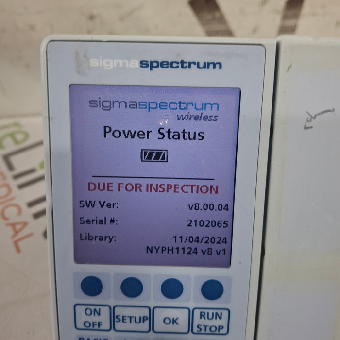 Baxter Baxter Sigma Spectrum 8.00.04 w/o Battery Infusion Pump Infusion Pump reLink Medical