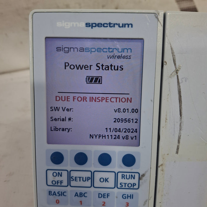 Baxter Baxter Sigma Spectrum 8.01.00 w/o Battery Infusion Pump Infusion Pump reLink Medical