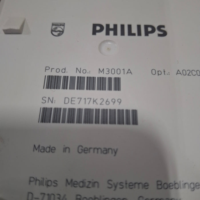 Philips M3001A-A02C06 OxiMax SpO2, NIBP, ECG, Temp, IBP MMS Module