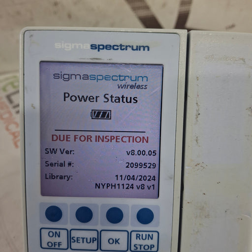 Baxter Baxter Sigma Spectrum 8.00.05 w/o Battery Infusion Pump Infusion Pump reLink Online