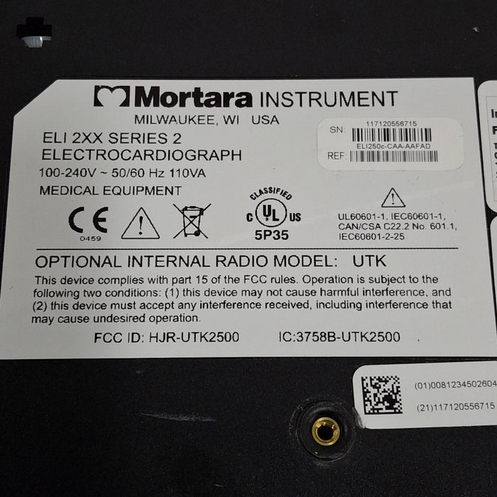 Mortara Mortara Eli 250c ECG Cardiology reLink Medical