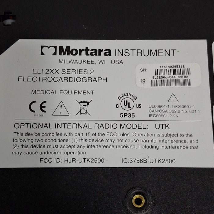 Mortara Mortara Eli 250c ECG Cardiology reLink Medical