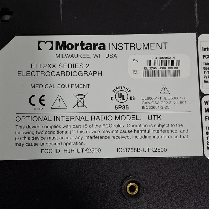 Mortara Mortara Eli 250c ECG Cardiology reLink Medical