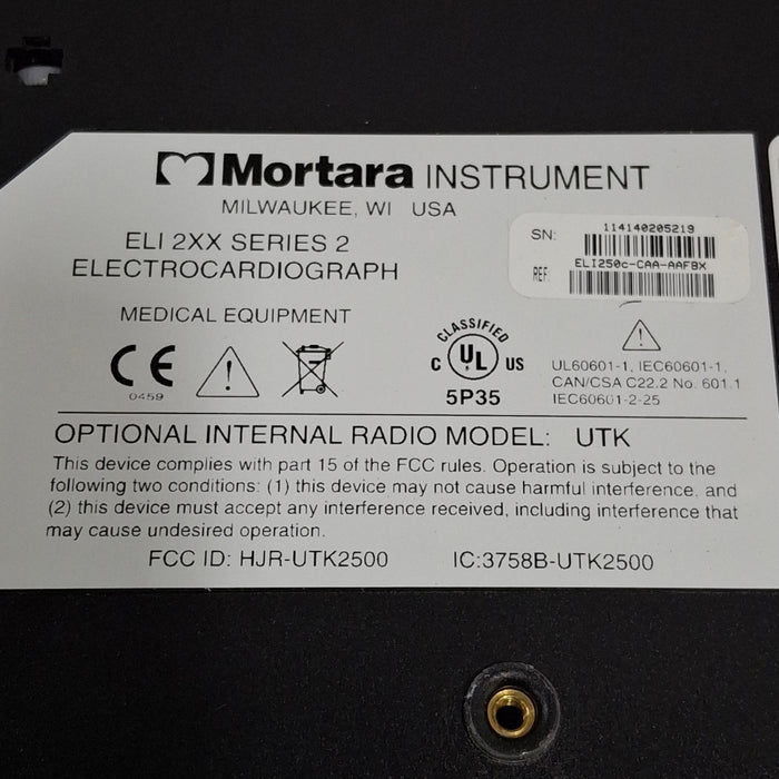 Mortara Mortara Eli 250c ECG Cardiology reLink Medical