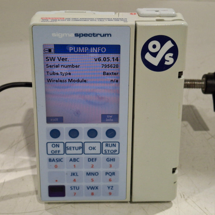 Baxter Baxter Sigma Spectrum 6.05.14 without Battery Infusion Pump Infusion Pump reLink Medical