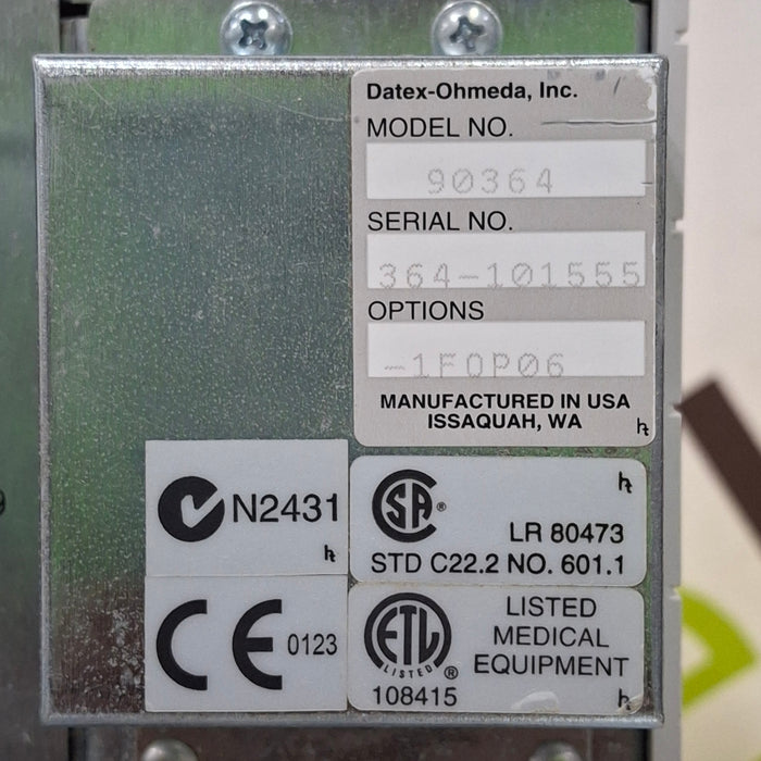 Spacelabs Healthcare 90364 Patient Monitor