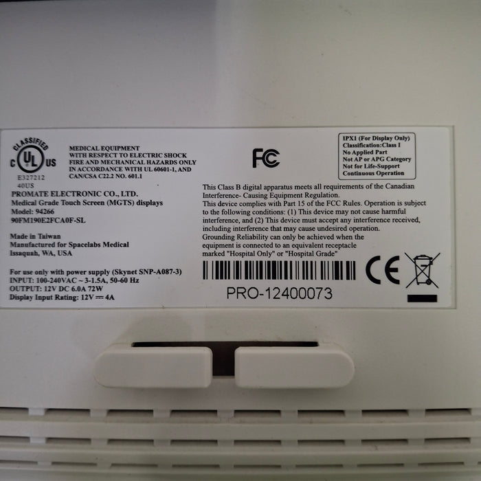 Spacelabs Healthcare Ultraview SL 94266 Patient Monitor